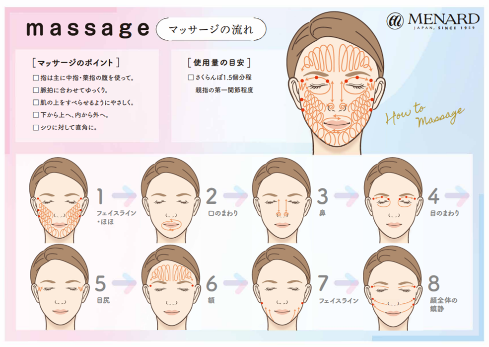 「メナード式」フェイスマッサージなら安心・簡単で、毎日のフェイスケアにも取り入れやすい！
