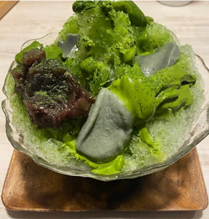 Hono-Bono 和cafe&BAR（ほのぼの）｜抹茶粉×もちもち生麩×粒あんの地元食材・贅沢コラボ「濃厚抹茶氷」（※ランチ時間のみの提供）