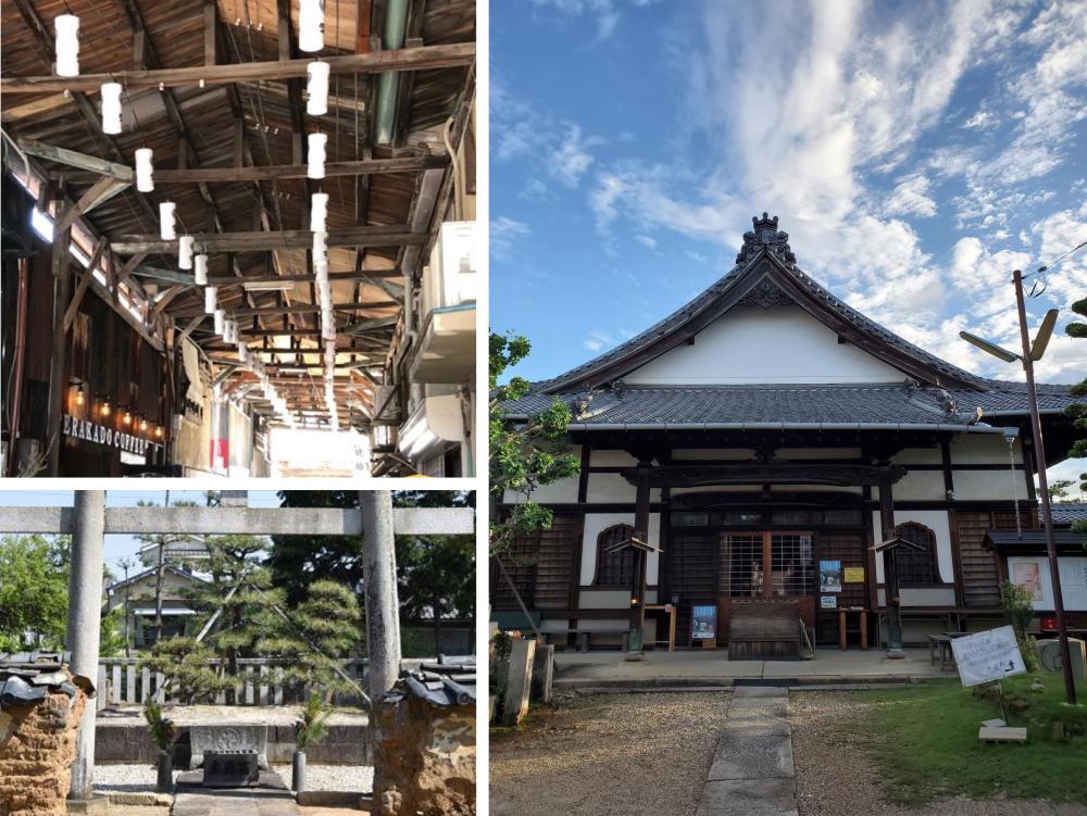 全国的にも珍しい木造アーケードを抜けると、徳川家康公のお父さんが眠る「松應寺」へ。