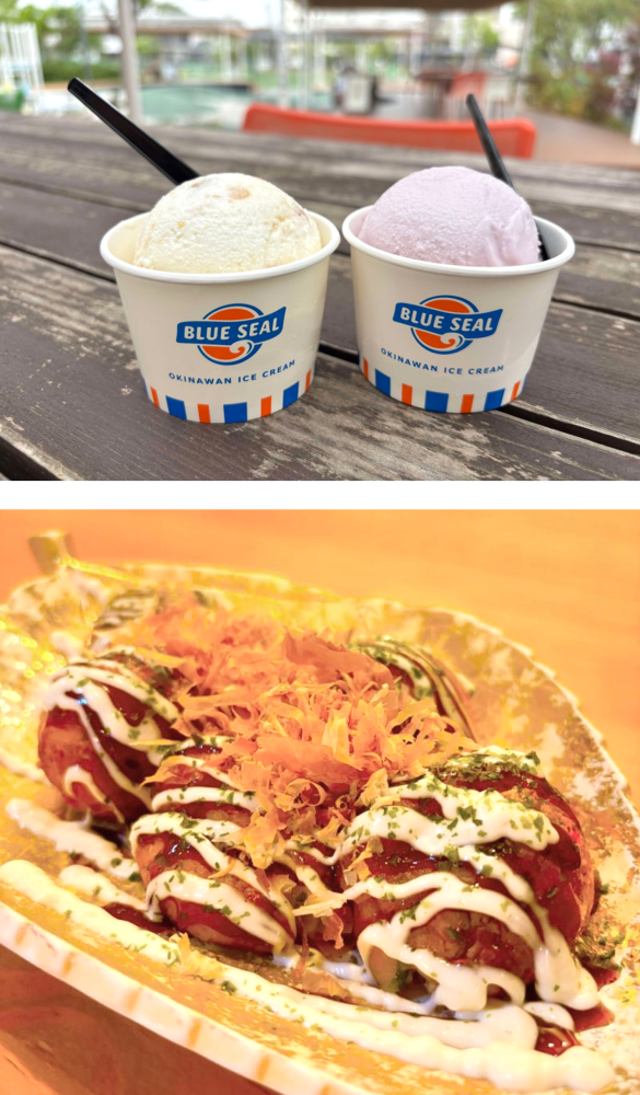 出汁香る大玉たこ焼きとブルーシール！「TAKO QUEEN（タコクイーン）」で気軽に食べ歩き