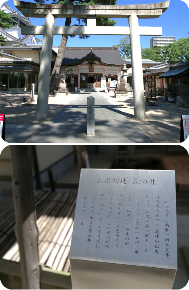 ①家康公生誕時の奇跡。運気を呼ぶ昇竜伝説の井戸(龍城神社)